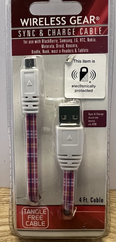 Wireless Gear Sync & Charge Cable White 4ft