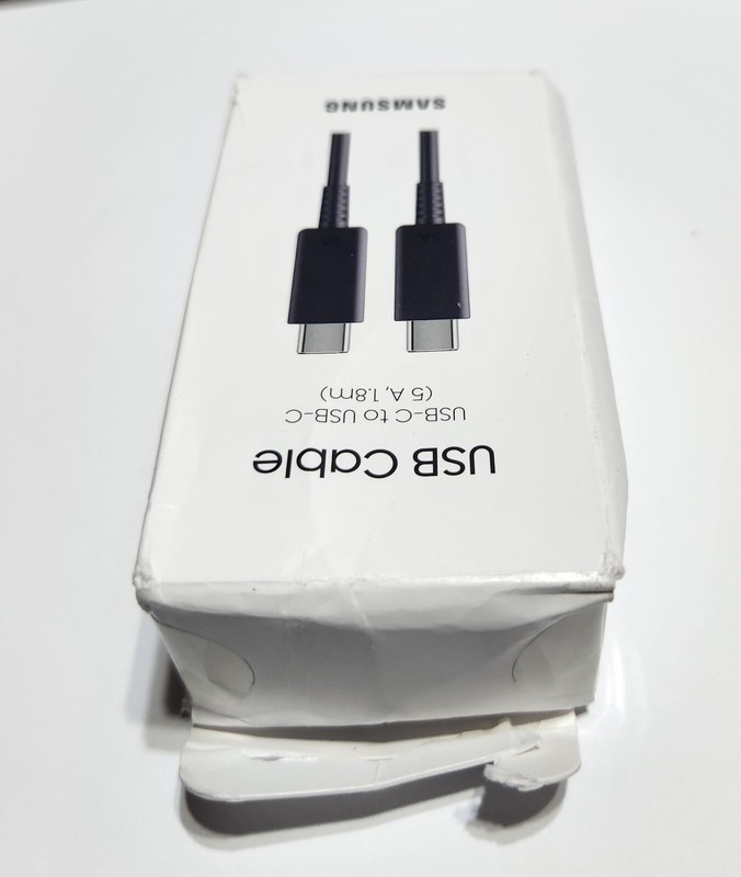 NEW Original Black Samsung USB-C to USB-C 1.8m (5A) Cable EP-DX510 - SEALED gallery