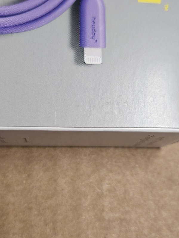 12x Heyday 6 Ft. USB-A Soft Touch Charging Cable Purple New Sealed In Box gallery