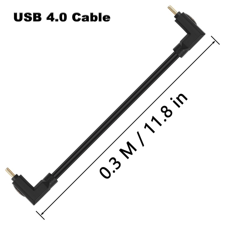 90-Degree 240W USB 4.0 C Fast Charging Cable 40Gbps 8K@60Hz Video Output gallery