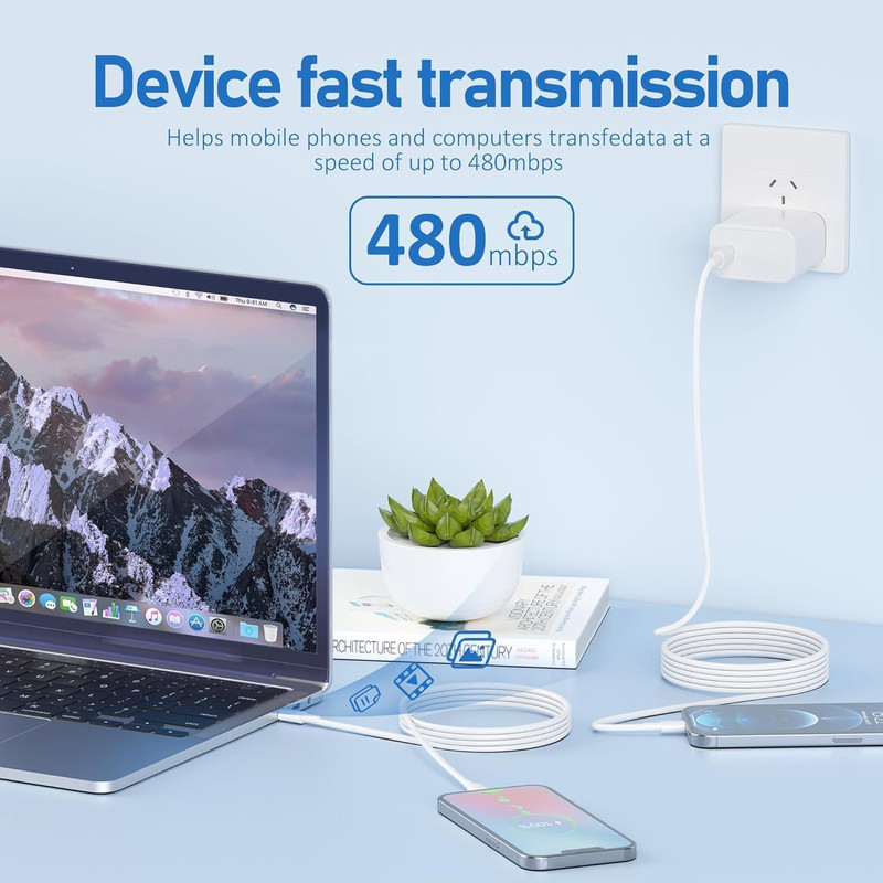 Fast Charger Cable USB C PD Charging Cord to For iPhone 14 13 12 11 Pro Max Lot gallery