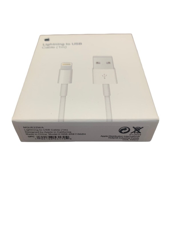 2 PACK Apple 1M (3.3') USB Type-A to Lightning Charging Cable A1480 (MXLY2AM/A)™ gallery