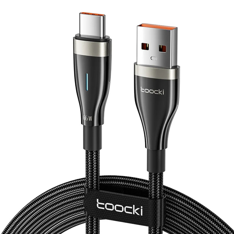 Rapid Charging with the Toocki USB-A to Type-C 6A 66W Fast Charging Cable gallery