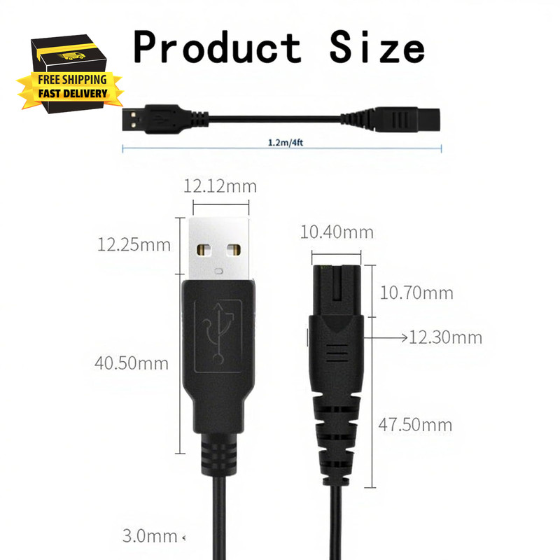 USB Charger Cord for Hatteker, 5FT Black Charging Cable Fit for RFC-588 RFC-598 gallery