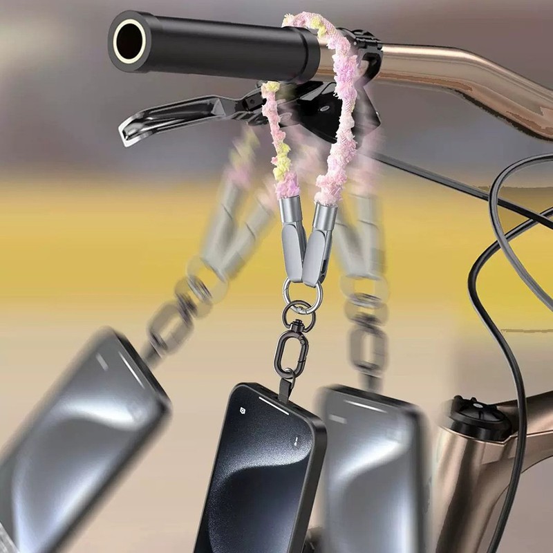 30cm Cell Phone Lanyard Built-in USB C Cable 2 In1 65W Fast Data Transfer Cord gallery