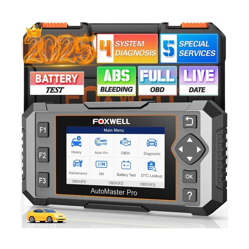 2026 FOXWELL NT614 Elite OBD2 Scanner with 5 Resets ABS Bleedin... Fast USA SHIP