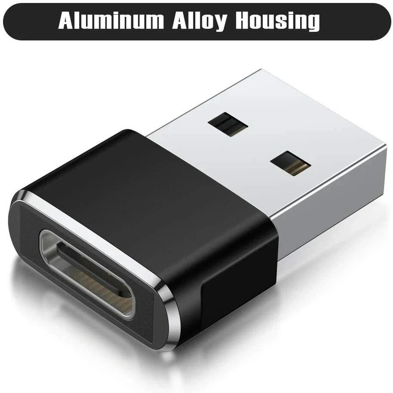1 Pack USB A Male to USB C Female OTG Adapter Car Charging Converter US Stock