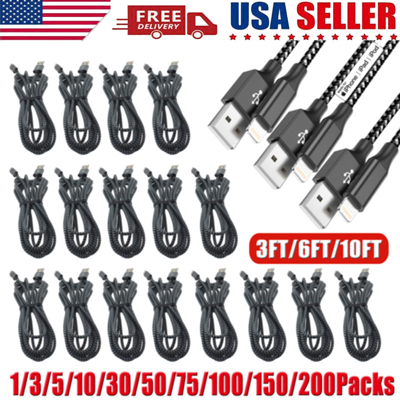 Fast Charger Cable Heavy Duty For iPhone 13 12 11 X XR 8 Charging Cord wholesale