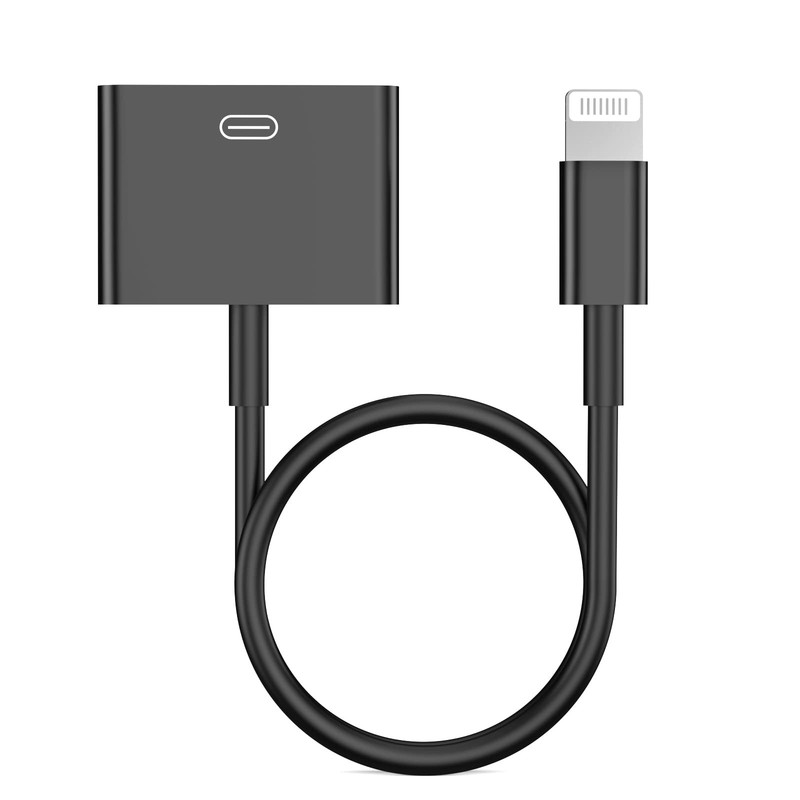 Lightning to 30 Pin Adapter for iPhone, [Apple MFi Certified] 8-Pin to 30-Pin Fe