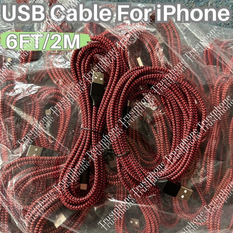 Fast Charger USB Cable 6FT For iPhone 56 7 8Plus XR Xs Max 11 12 13 14ProMax Lot