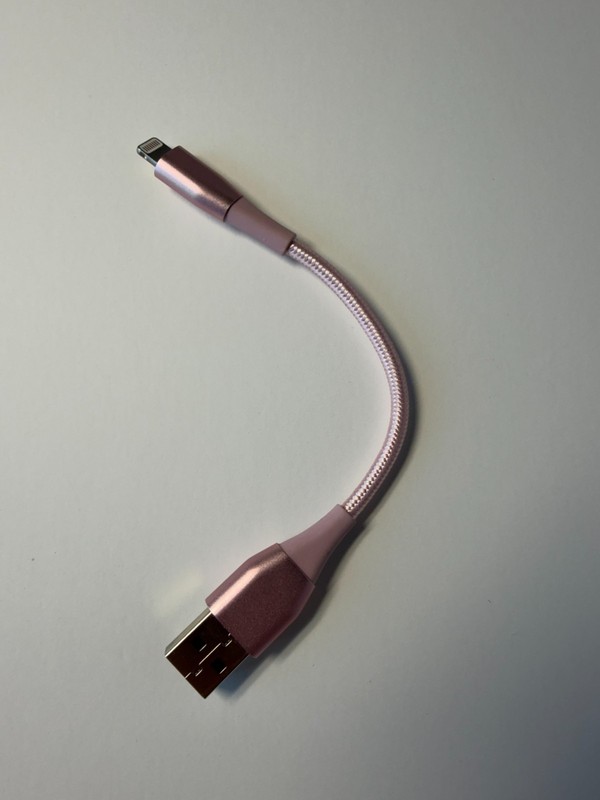 Amazon Basics Nylon Braided USB A Cable with Connector - Rose Gold gallery