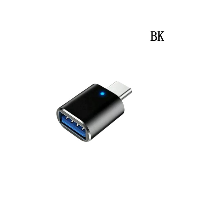 LED USB-C 3.1 Male to USBA Female Adapter Converter OTG Type C For Android Phone