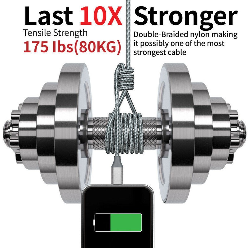 3 Pack Fast Charger Cable Heavy Duty For iPhone 13 12 11 X XR 8 7 Charging Cord gallery