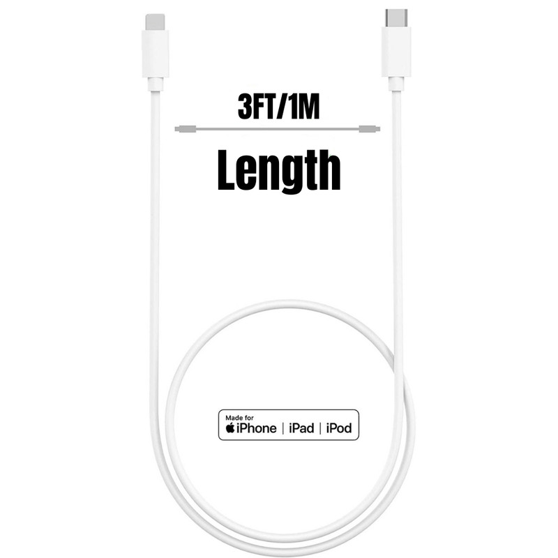 1-20Pack PD 20W Fast Charger USB-C to C Cable 3/6FT For iPhone 14 13 12 11 8 Lot