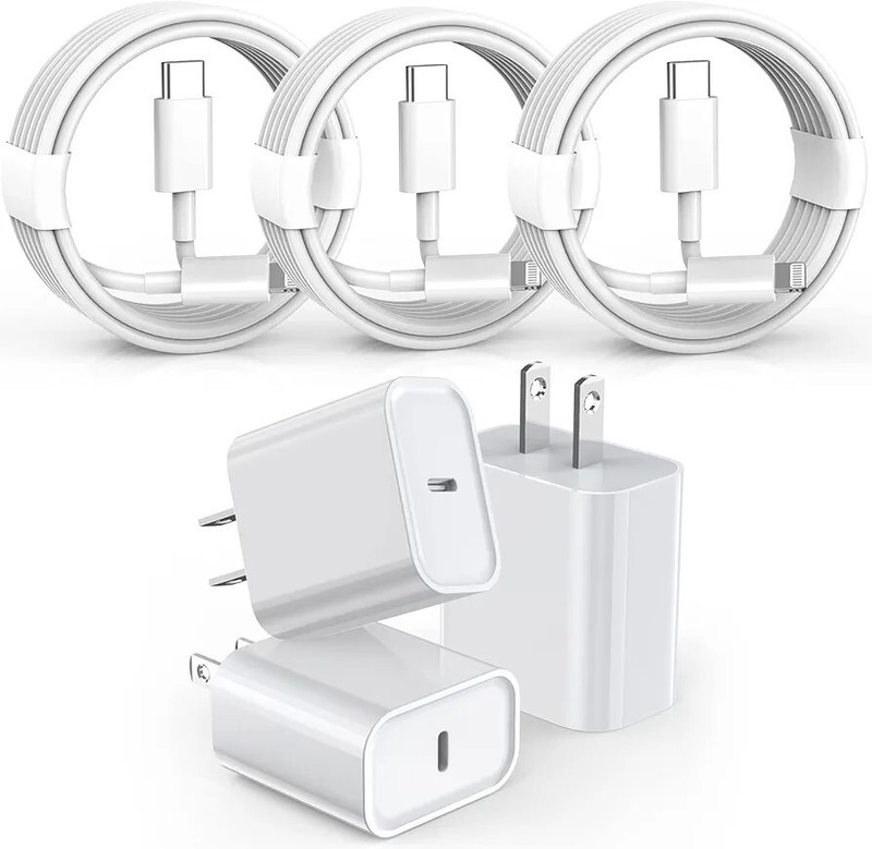 Deltucci 3 Pack Fast Charger iPhone, [Apple MFi Certified] 6FT iPhone Charger…