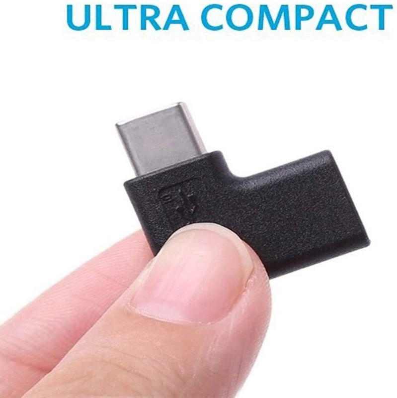Usbc 90 Degree Angle Adapter 2 Pack Male To Female Right & Left Angled Usb 3.1 gallery
