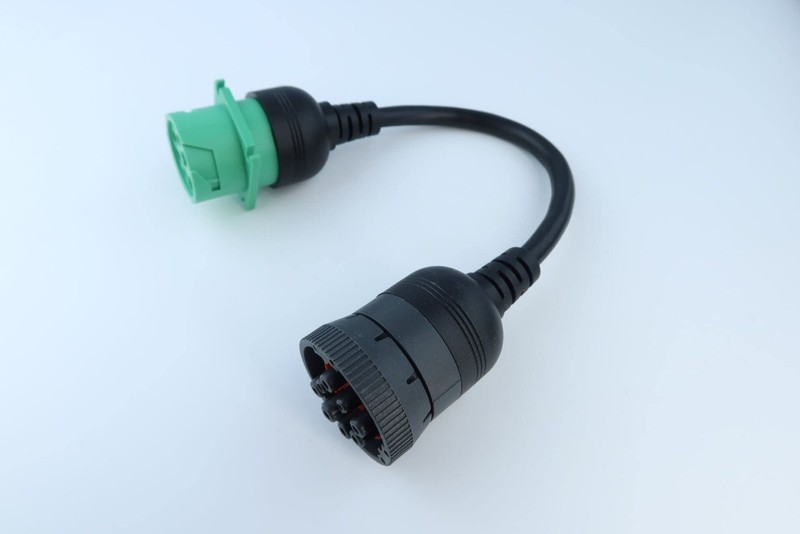 Gray 9Pin Type1 J1939 Port to New Green 9pin Type2 J1939 Port Cable Turn 9p T... gallery