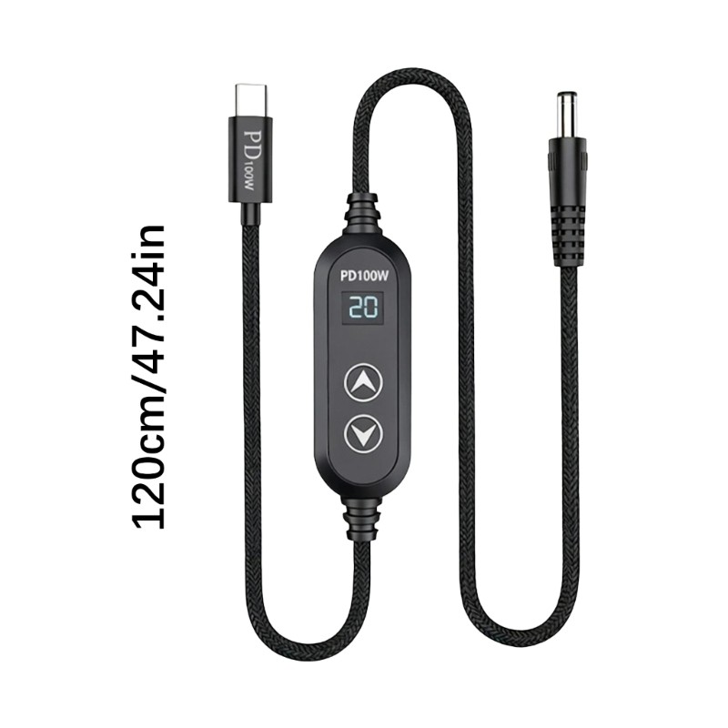 Double Button Operated 100W Charging Cable Includes 8 Adapters for Various gallery