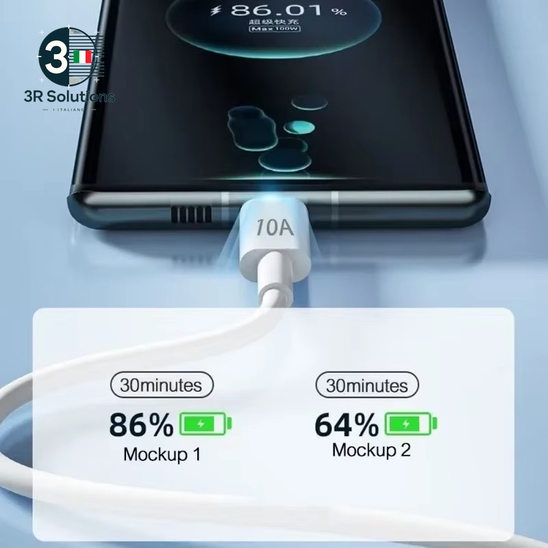 3/1PCS Fast Charging Cable 120W 10A USB to Type C Fast Charger T Cable gallery