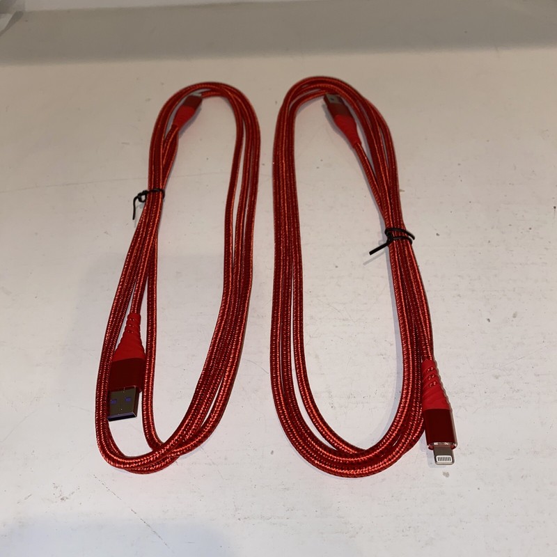 iPhone Cable Red 6ft 2 Pack