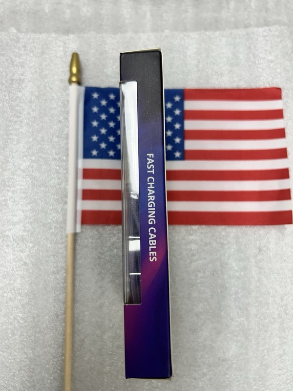 NEW! Bauhn Purple USB A To C 6 FT. Braided Fast Charging Cable gallery
