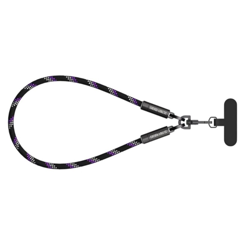 Crossbody Phone Lanyard Straps with Patches Adjustable Braided Neck Straps