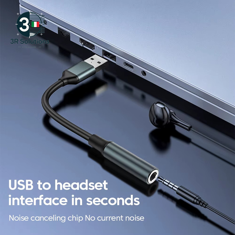 Olaf USB to 3.5mm Audio Jack Adapter USB to 3.5mm for Headphones/Microphone gallery