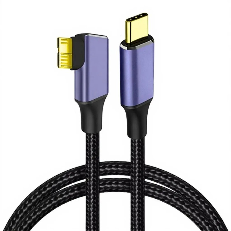 Reinforced MicroB To Type C 3.0 Cable With Gold Plated Connectors For Fast Data gallery