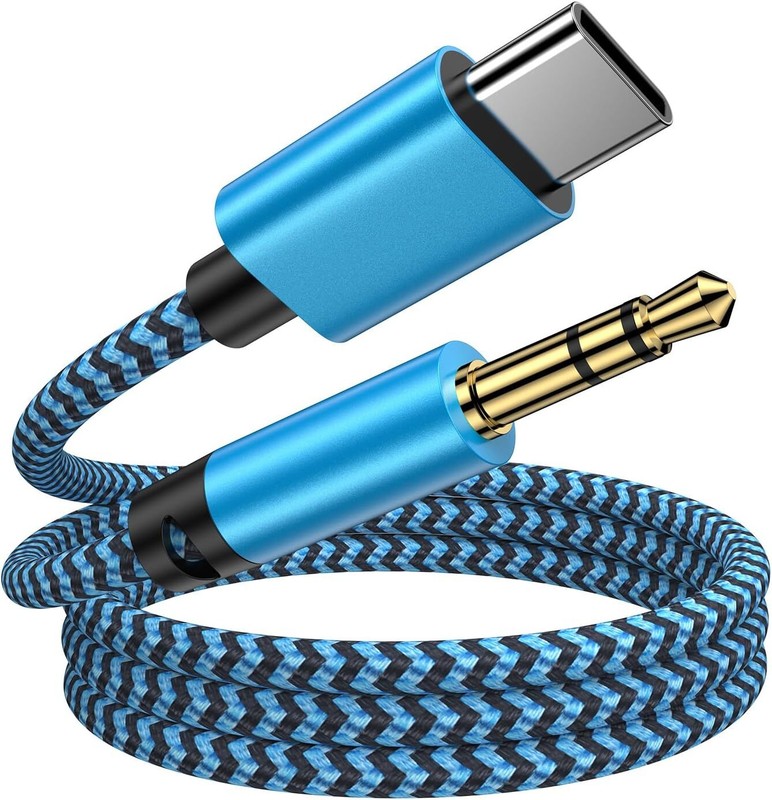 3FT USB C to 3.5mm Audio Aux Jack Cable, Type C to Headphone Audio Adapter Hi-Fi