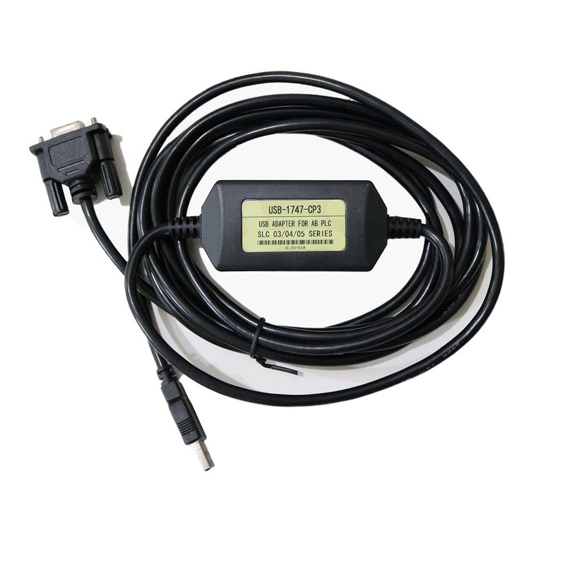 PLC Programming Cable with AB USB-1747-CP3 SLC 5/03 5/04 5/05