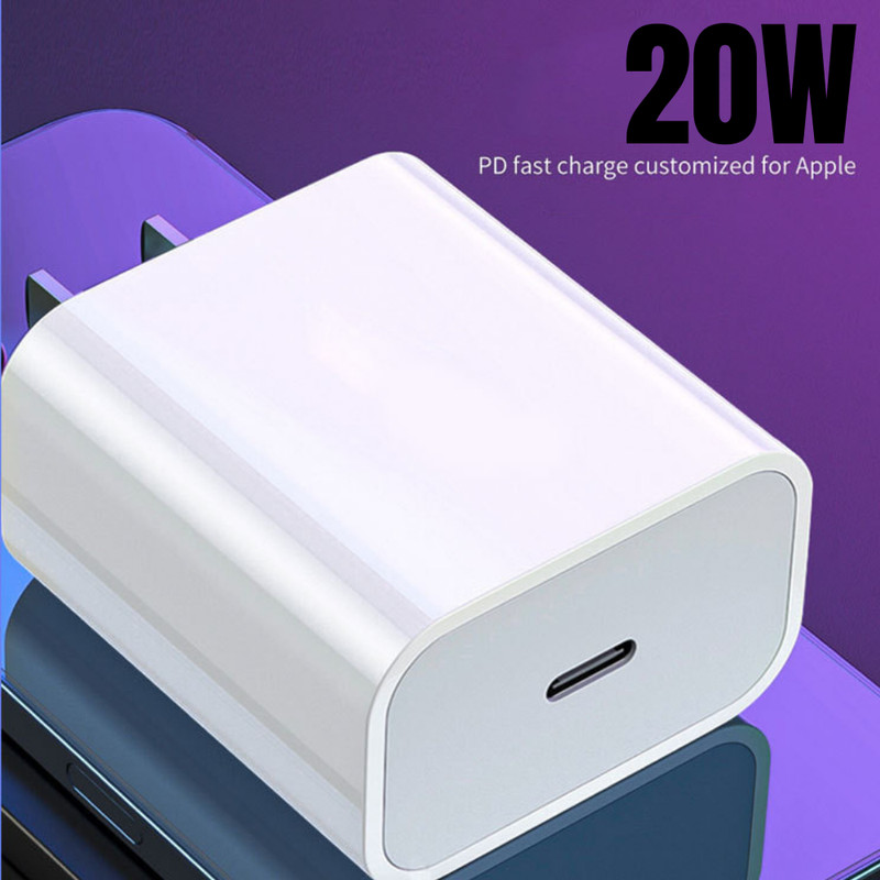 20W Type-C PD Fast Charger Wall Plug Adapter Charging Cable For iPhone 13/12/11 gallery