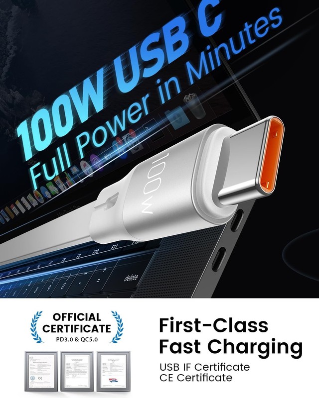 100W Multi Charging Cable, 6-in-1 USB C/A Fast Charger Cord gallery