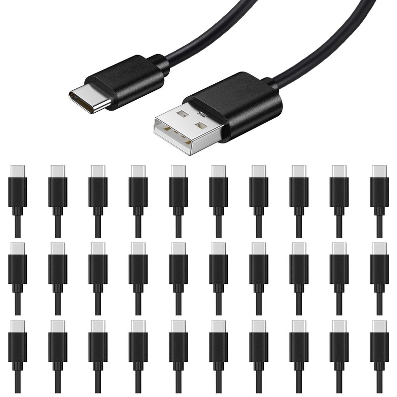 30-Pack Bulk USB C Charger Cable – Multipack USB to Type C Charging Cords, US…