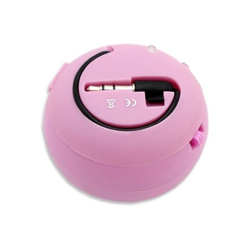 Wired Speaker Portable Audio Multimedia Rechargeable Pink for Cell Phones gallery