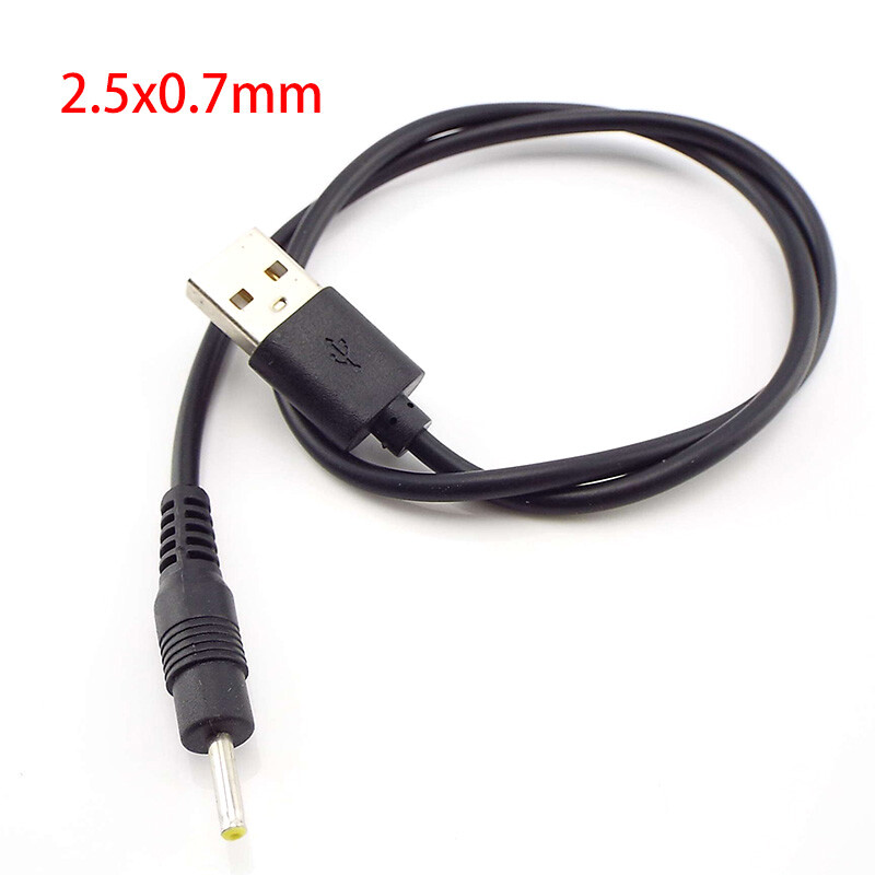 1pcs USB A Male to 2.5mm-5.5mm Connector DC Charger Power Supply Adapter Cords