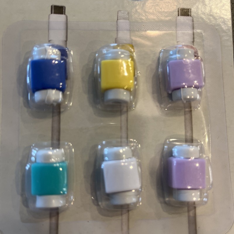 Charging Cable Neck Protectors Help Prevent Cable Break & Wear 6 Count Set gallery