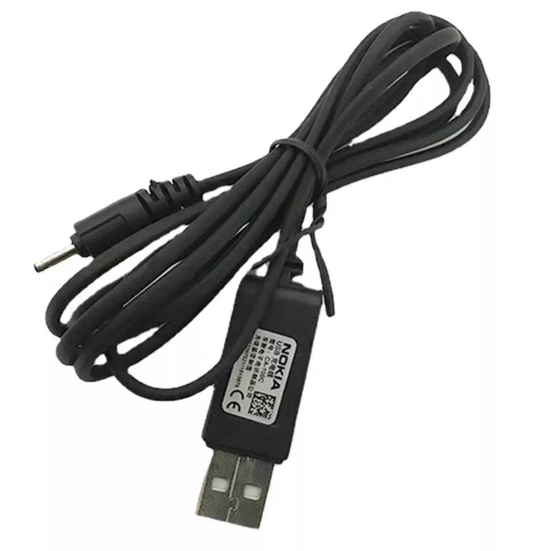 USB Charing Cable For Old Nokia Models CA-100C 2mm Small-pin DC to USB Cable