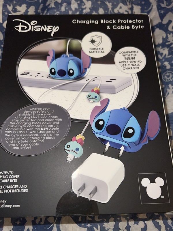 DISNEY STITCH & SCRUMP CHARGING BLOCK PROTECTOR & CABLE BYTE gallery