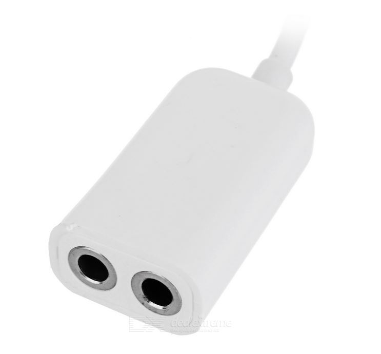 3.5mm Audio Y Splitter Cable Male to Dual Female Adapter For iPhone 6 6+ 6S 6S+ gallery