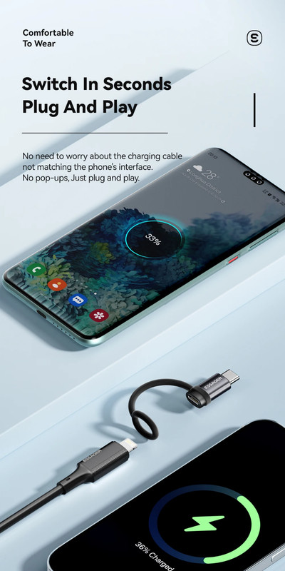 USB Type C Female to iOS Male Adapter For iPhone 14/13/12/11/XR/XS/SE gallery