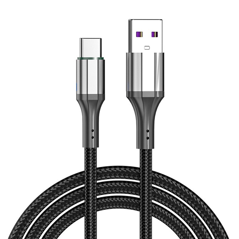1/2M Nylon Braided USB Type C Charging Cable 3A Fast Charger Long Lead Data Sync