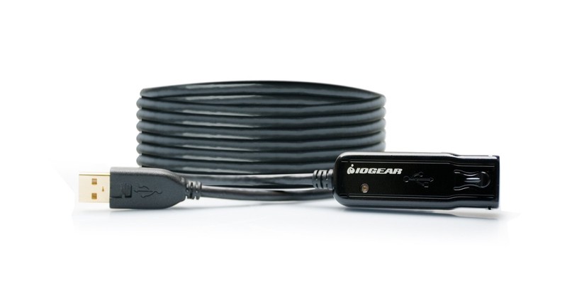 USB 2.0 Extension Cable, 39 Feet, GUE2118 , black