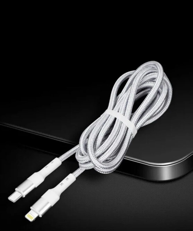 Pack 2 Cable USB-C a 8 Pines Trenzado Carga Rápida iPhone 11, 12, 13 gallery