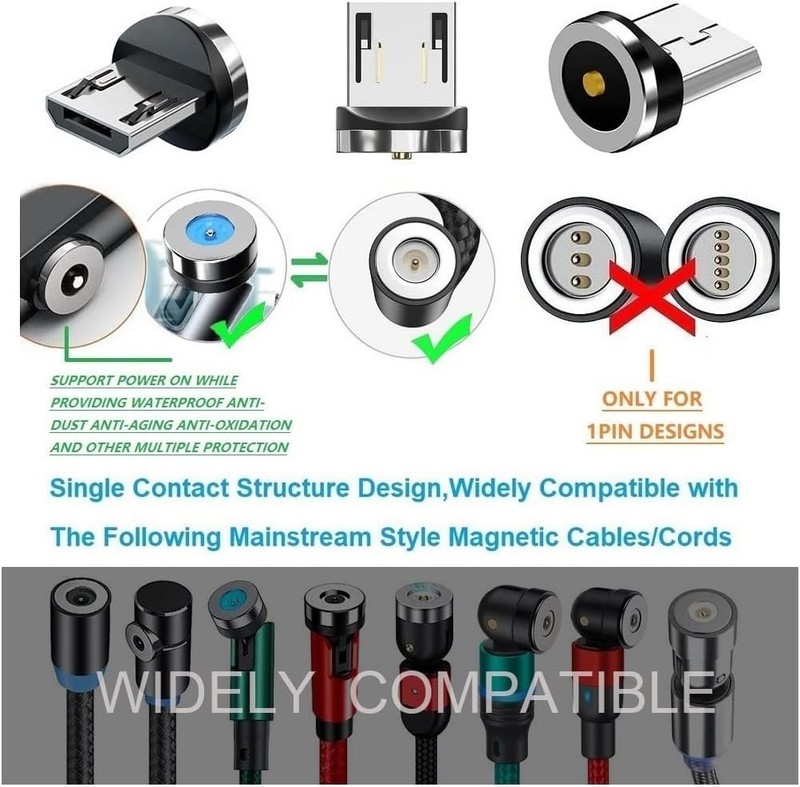 Magnetic Charging Tips Micro USB 10pcs No Cable gallery
