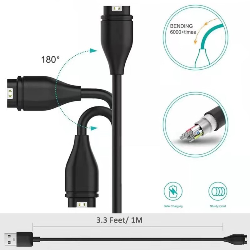 USB-A Charging/Data Cable Compatible with Garmin for Garmin 5/5S/5X/Plus/6/6S/6X gallery