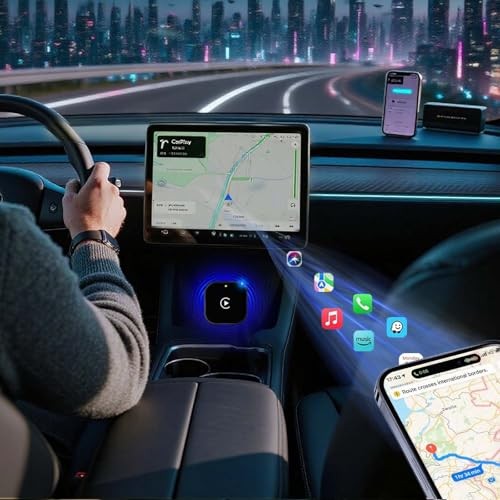 YIZRO WIRELESS CARPLAY ADAPTER IPHONE ＆ANDROID SMALL SIZE - BLACK gallery