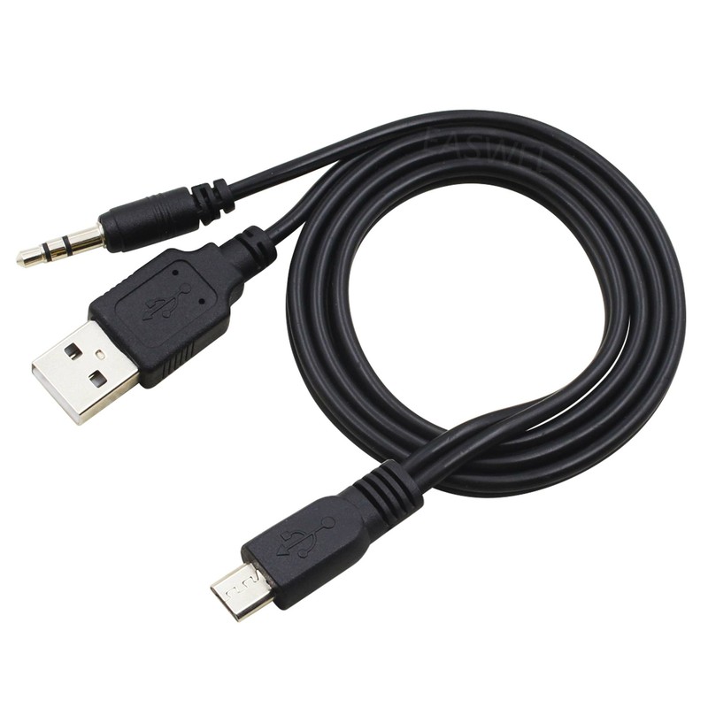 3.5mm USB to Micro USB Cable Power Charger for iHome iM71SC Speaker