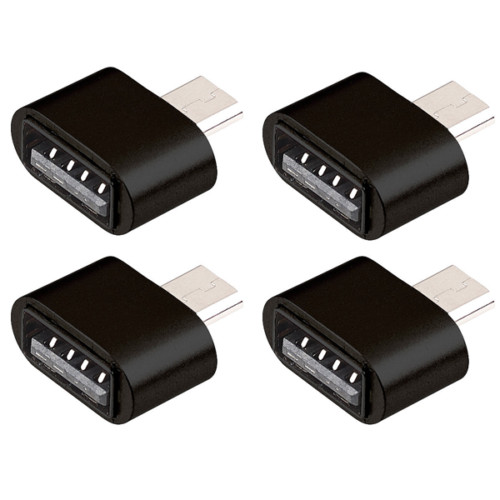 Lot 4x Otg Host Adapter Micro Usb Male / Usb Female For Smartphone Tablet