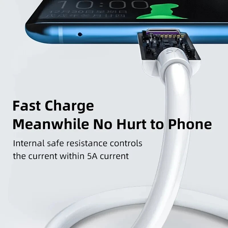 5 Pack USB C to USB fast charger Samsung Android 1m gallery