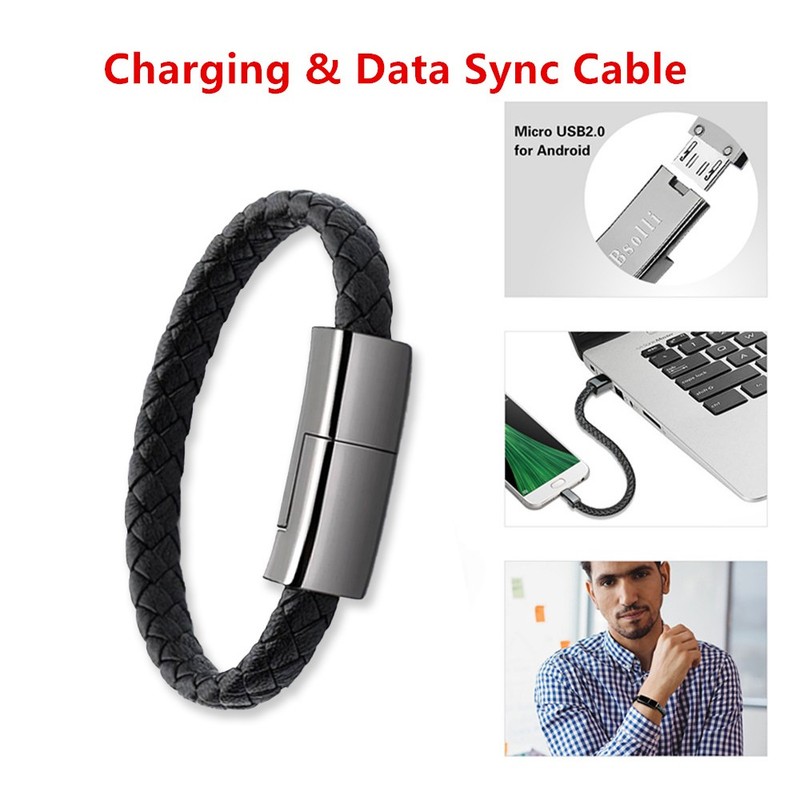 Bracelet Charger USB Charging Cable Data Charging Cord For IPhone14 13 Max U gallery